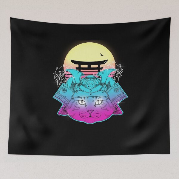 Item preview, Retro Samurai Cat designed and sold by Artthree.