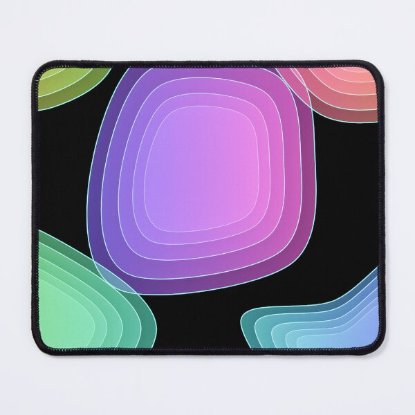 Item preview, Abstract Gradient Shapes on Black Background designed and sold by RudArtAI.
