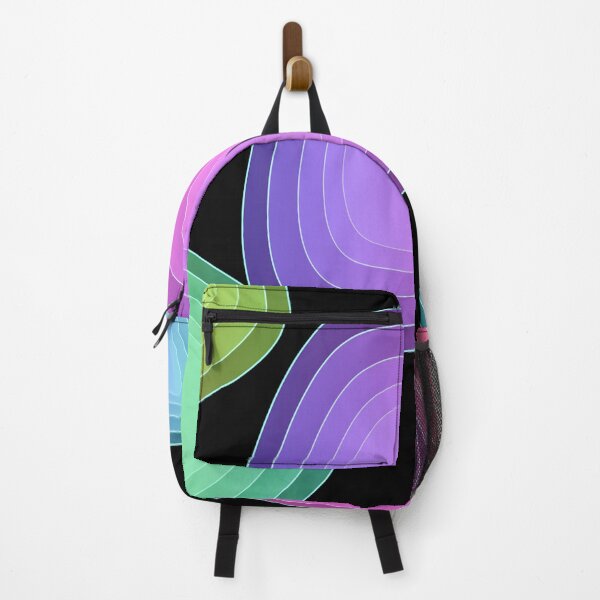 Item preview, Abstract Gradient Shapes on Black Background designed and sold by RudArtAI.