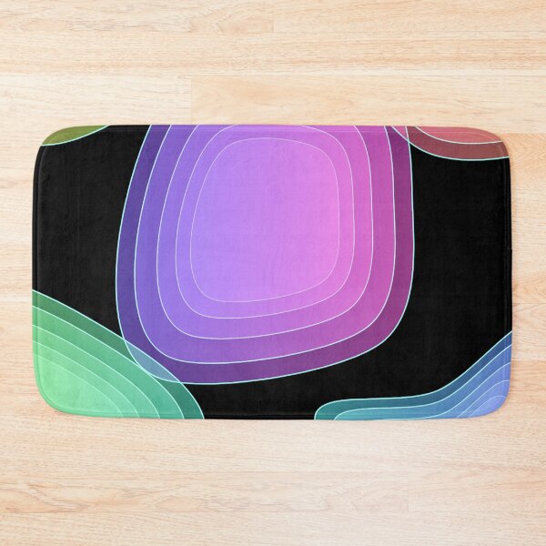 Item preview, Abstract Gradient Shapes on Black Background designed and sold by RudArtAI.