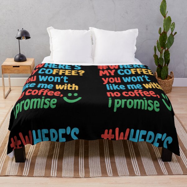 Item preview, Where’s My Coffee? Funny Colorful Slogan for Caffeine Lovers designed and sold by Gazmerch.