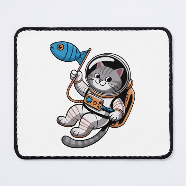 Item preview, Space Explorer Gray Tabby Cat Astronaut Cute Galaxy Design designed and sold by Uglyandcute.