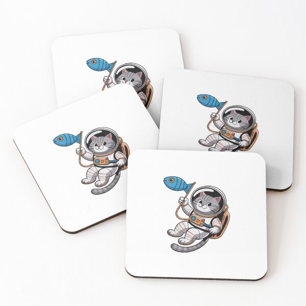 Item preview, Space Explorer Gray Tabby Cat Astronaut Cute Galaxy Design designed and sold by Uglyandcute.