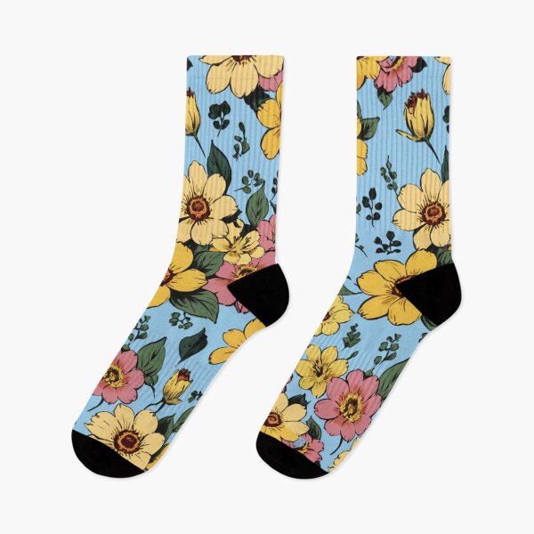 Item preview, beautiful illustration of colorful flowers designed and sold by Nice-patterns.