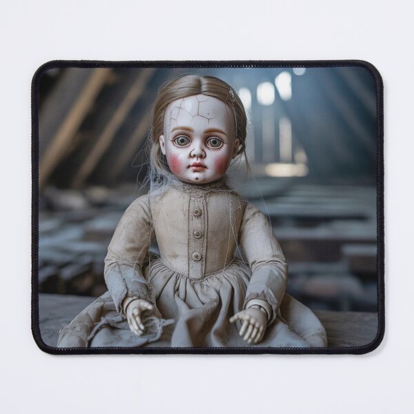 Item preview, Cracked Doll Horror – Haunted Toy Halloween Decor designed and sold by PickMeLGK.