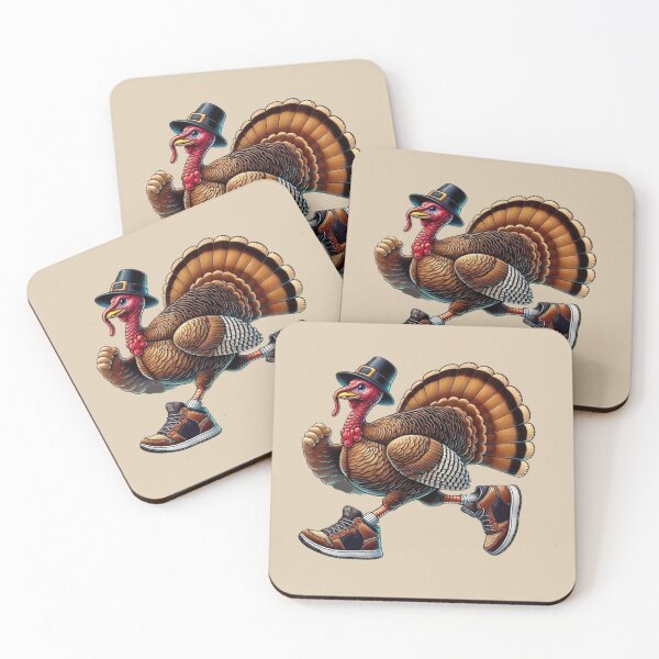 Item preview, Running Turkey in Sneakers — Fun Thanksgiving Design designed and sold by Myra365Art.