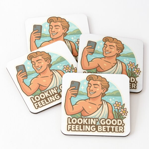 Item preview, Lookin’ Good, Feeling Better - Narcissus Humor designed and sold by Cheerioza.