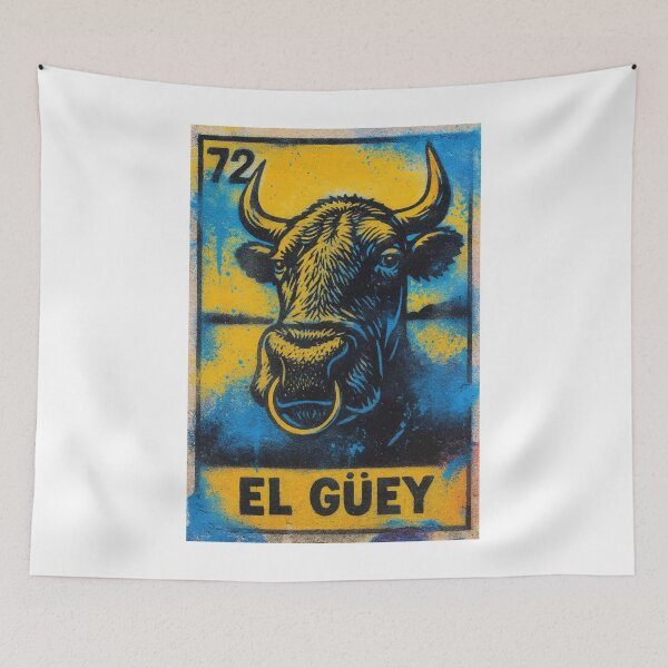 Item preview, Mexican Lottery Card 72 El Guey The Ox designed and sold by retrographics.