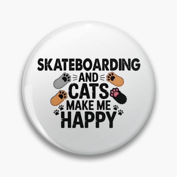 Artikelvorschau, Skateboarding und Katzen machen mich glücklich - Lustiger Skateboarding-Katzen-Liebhaber entworfen und verkauft von Oussinc.