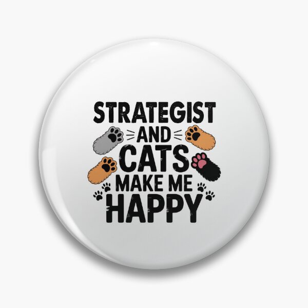 Artikelvorschau, Stratege und Katzen machen mich glücklich - Lustiger Stratege-Katzenliebhaber entworfen und verkauft von Oussinc.