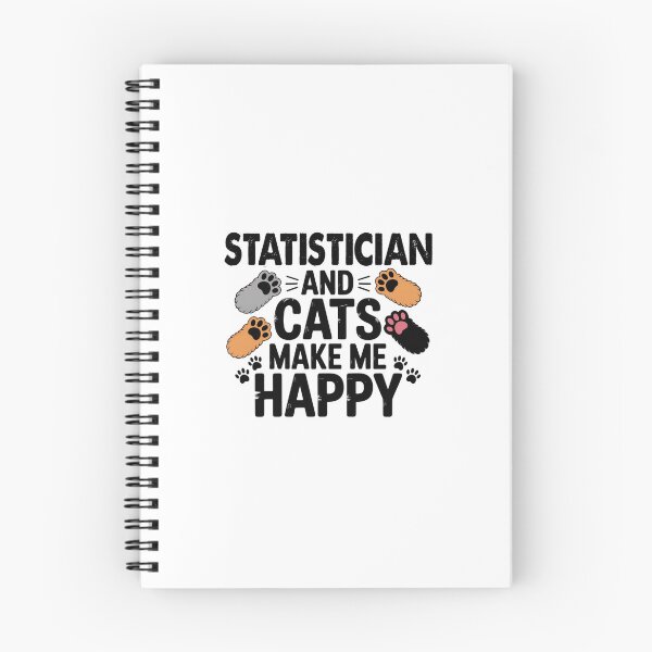 Item preview, Statistician And Cats Make Me Happy - Funny Statistician Cats Lover designed and sold by Oussinc.