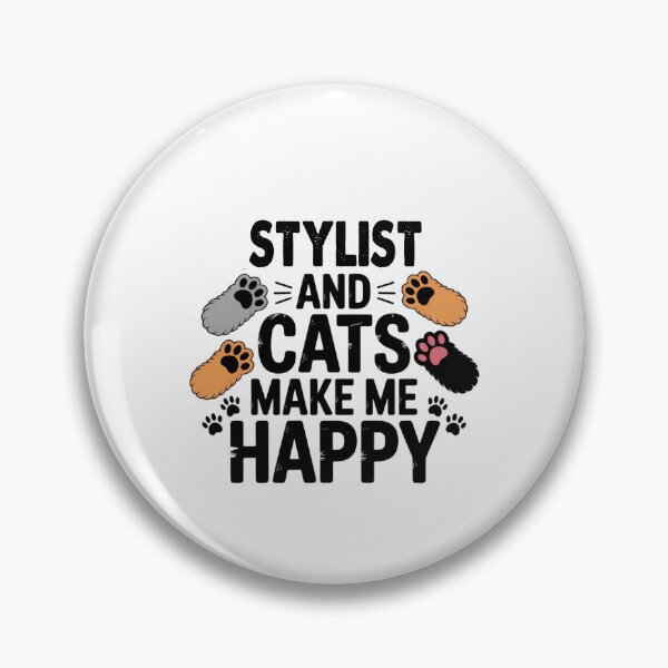 Item preview, Stylist And Cats Make Me Happy - Funny Stylist Cats Lover designed and sold by Oussinc.