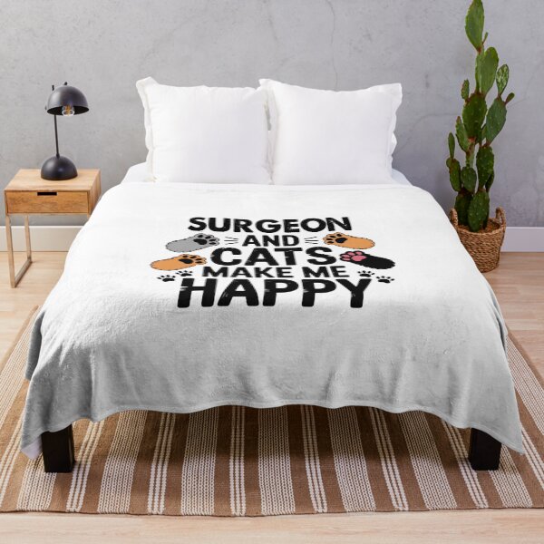 Item preview, Surgeon And Cats Make Me Happy - Funny Surgeon Cats Lover designed and sold by Oussinc.