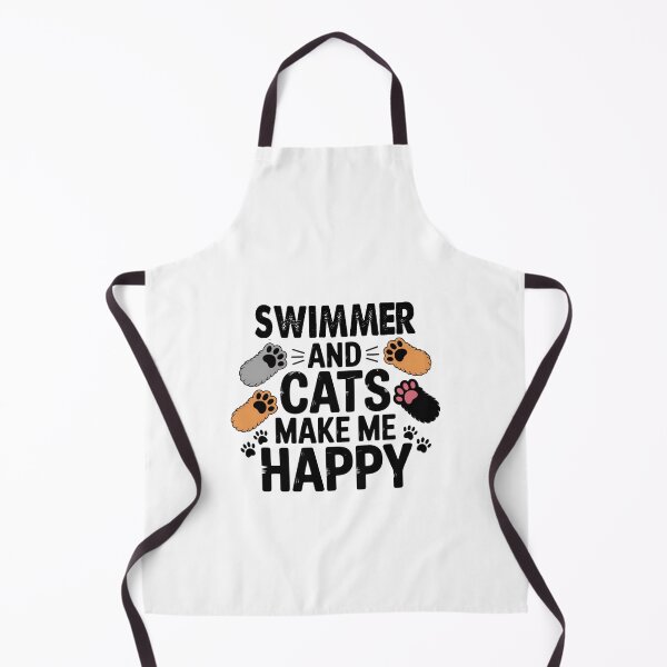 Item preview, Swimmer And Cats Make Me Happy - Funny Swimmer Cats Lover designed and sold by Oussinc.