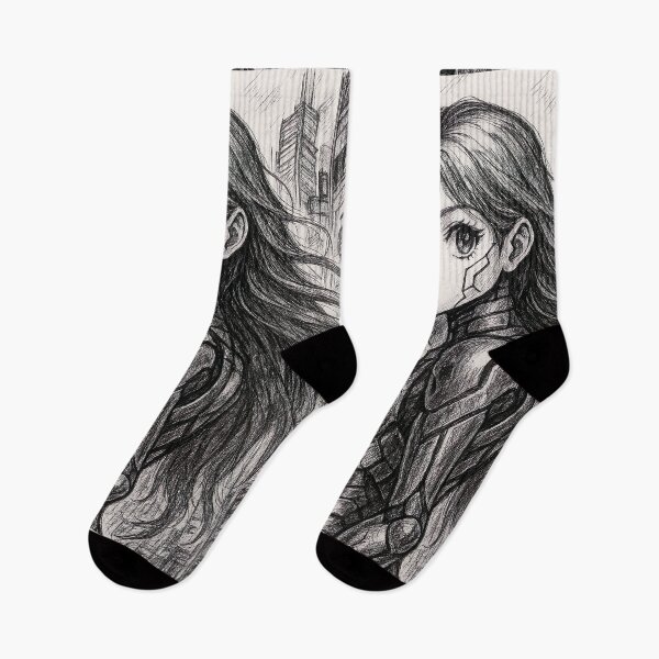 Item preview, Manga Girl Cyborg in the City designed and sold by tarotstarostina.