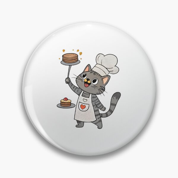 Item preview, Cooking Gray Tabby Cat Chef designed and sold by Uglyandcute.