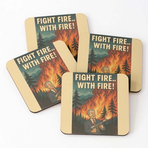 Item preview, Gavin Newsom Fights Fire With Fire designed and sold by LoneStarOutpost.