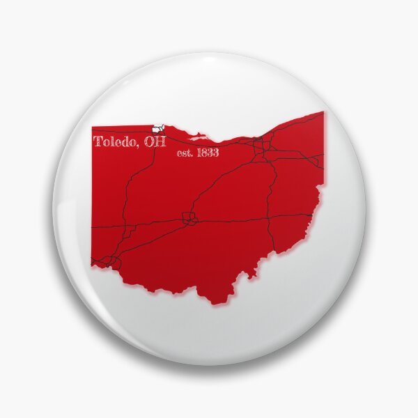 Item preview, Toledo, OH [Red] designed and sold by PhilbonianDezin.