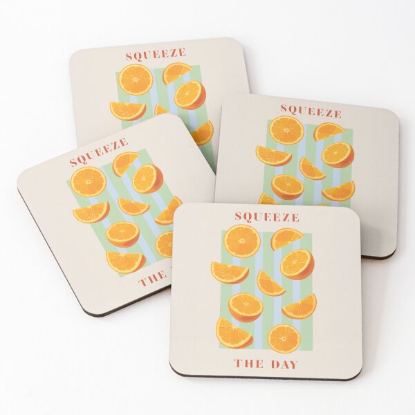 Item preview, Squeeze The Day Retro-Modern Poster Print designed and sold by reka-designs.
