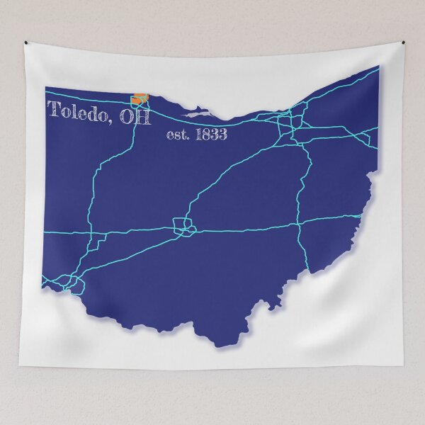 Item preview, Toledo, OH [Blue] designed and sold by PhilbonianDezin.