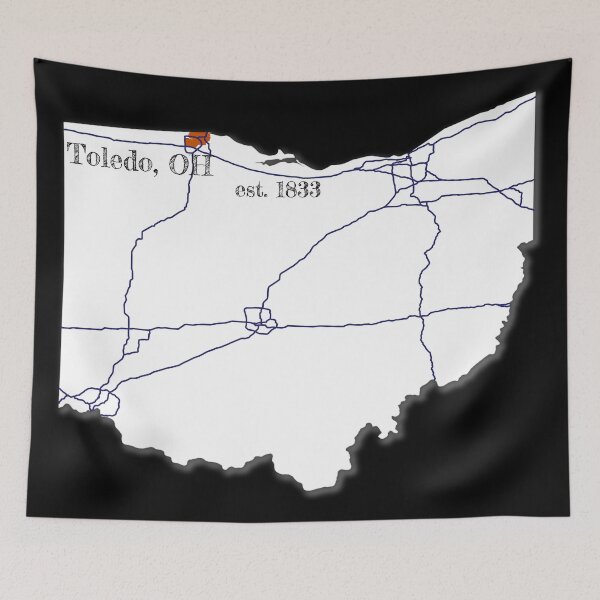 Item preview, Toledo, OH [White] designed and sold by PhilbonianDezin.