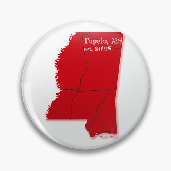 Item preview, Tupelo, MS [Red] designed and sold by PhilbonianDezin.