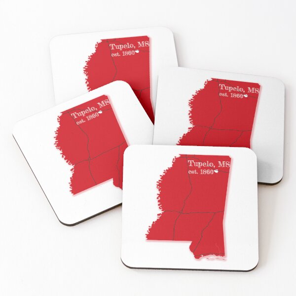 Item preview, Tupelo, MS [Red] designed and sold by PhilbonianDezin.