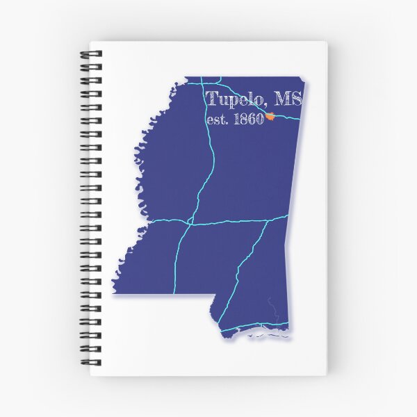 Item preview, Tupelo, MS [Blue] designed and sold by PhilbonianDezin.