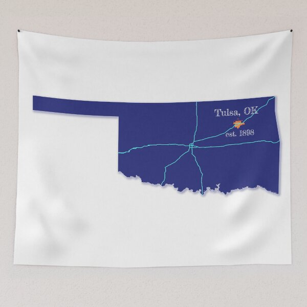 Item preview, Tulsa, OK [Blue] designed and sold by PhilbonianDezin.