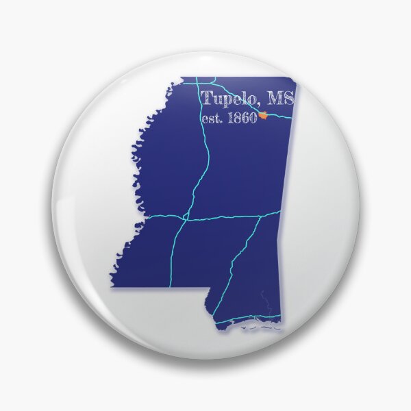 Item preview, Tupelo, MS [Blue] designed and sold by PhilbonianDezin.