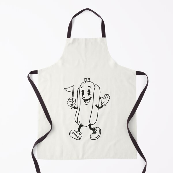 Item preview, Happy Retro Hotdog – Vintage Line Art designed and sold by HoopeStylee.