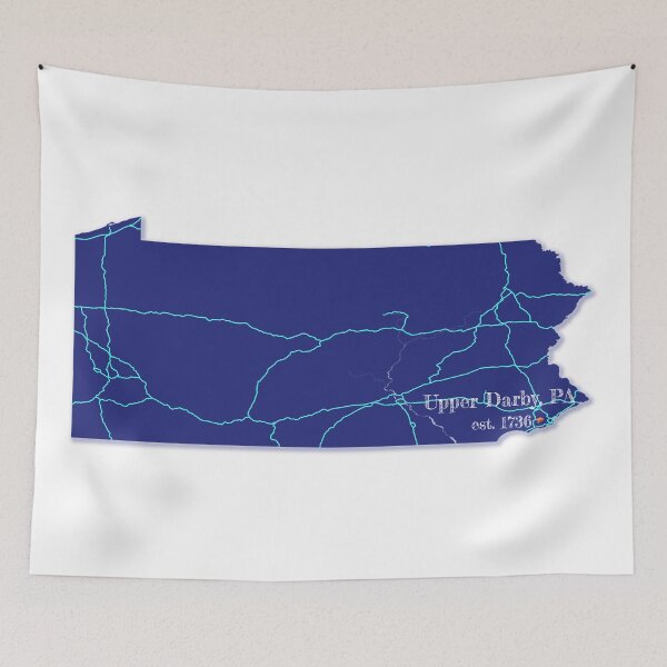 Item preview, Upper Darby, PA [Blue] designed and sold by PhilbonianDezin.