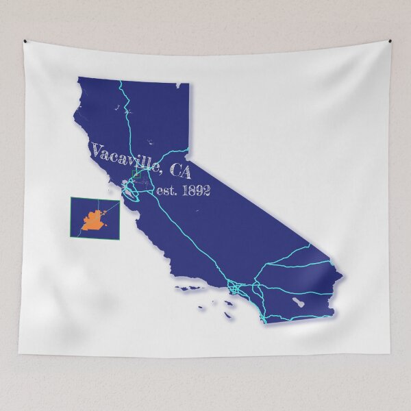 Item preview, Vacaville, CA [Blue] designed and sold by PhilbonianDezin.