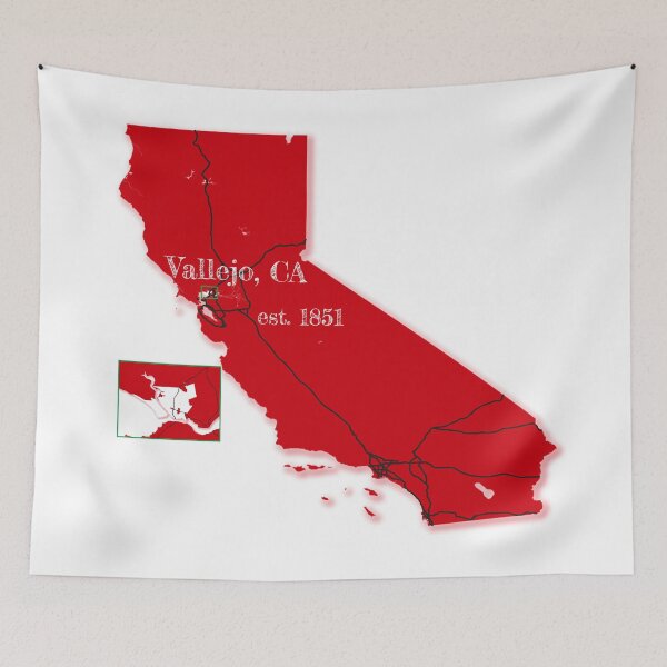 Item preview, Vallejo, CA [Red] designed and sold by PhilbonianDezin.