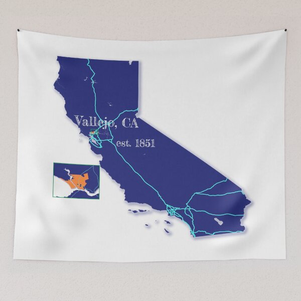 Item preview, Vallejo, CA [Blue] designed and sold by PhilbonianDezin.