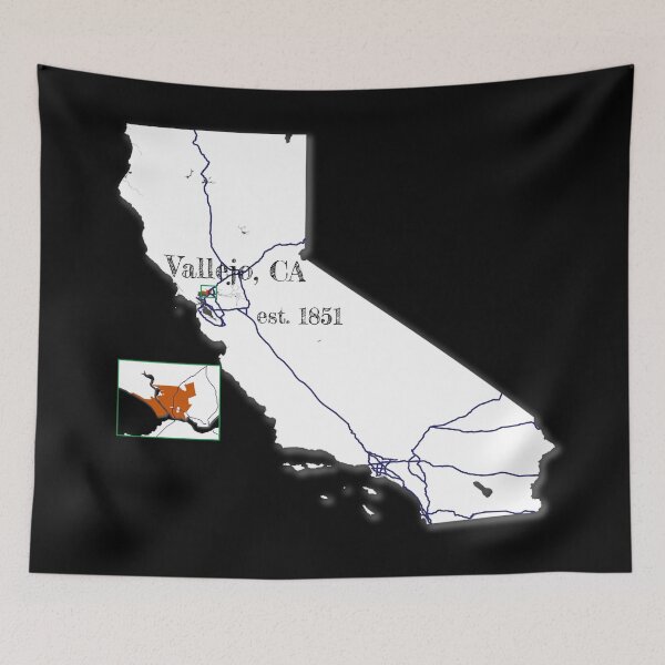 Item preview, Vallejo, CA [White] designed and sold by PhilbonianDezin.