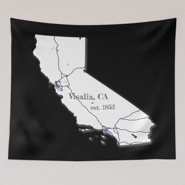 Item preview, Visalia, CA [White] designed and sold by PhilbonianDezin.