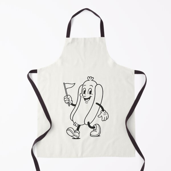 Item preview, Happy Retro Hotdog – Vintage Line Art 80s designed and sold by HoopeStylee.