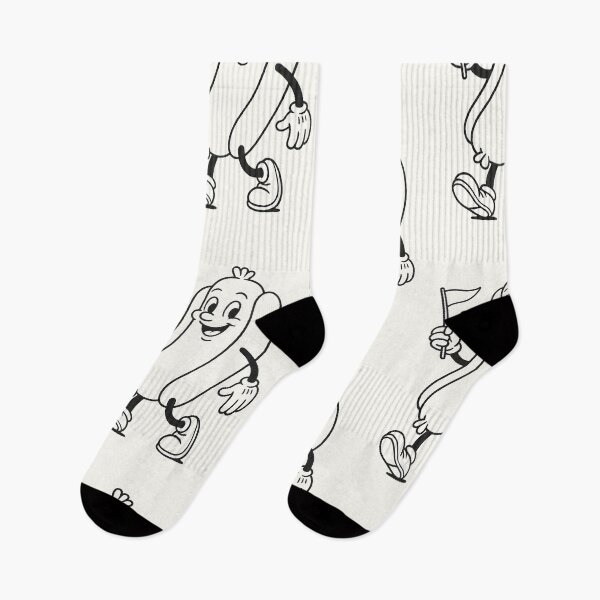 Item preview, Happy Retro Hotdog – Vintage Line Art 80s  designed and sold by HoopeStylee.