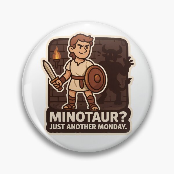 Item preview, Just Another Monday - Theseus vs Minotaur designed and sold by Cheerioza.