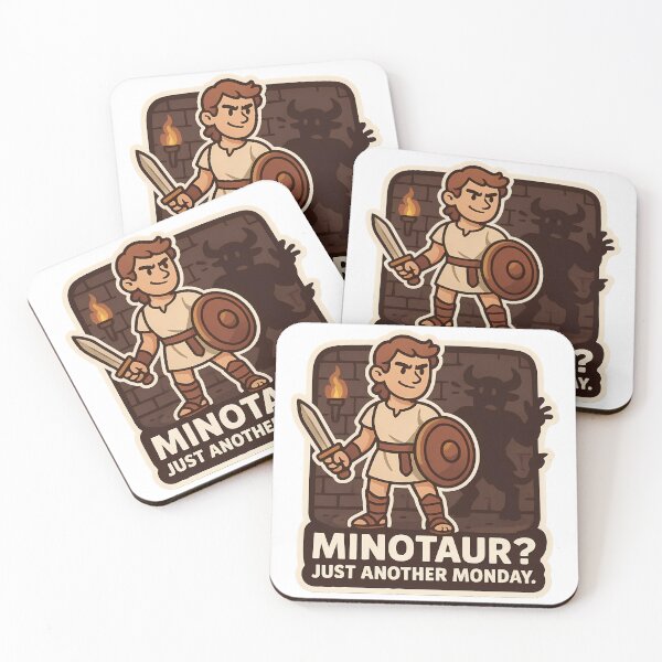 Item preview, Just Another Monday - Theseus vs Minotaur designed and sold by Cheerioza.