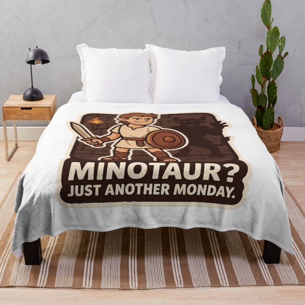 Item preview, Just Another Monday - Theseus vs Minotaur designed and sold by Cheerioza.