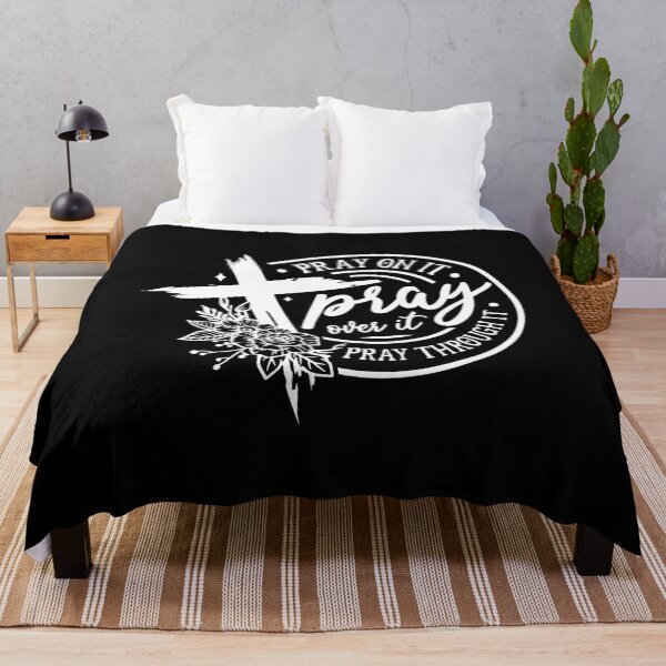 Item preview, Pray On It Pray Over It Pray Through It | Inspirational Christian Quote | Faith-Based Gifts & Apparel designed and sold by Hope & Light Designs.