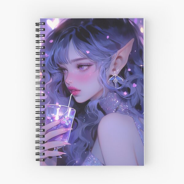Item preview, Beautiful Purple Elven Anime Party Girl designed and sold by bubblegoth.