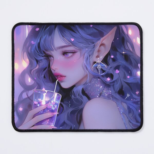 Item preview, Beautiful Purple Elven Anime Party Girl designed and sold by bubblegoth.