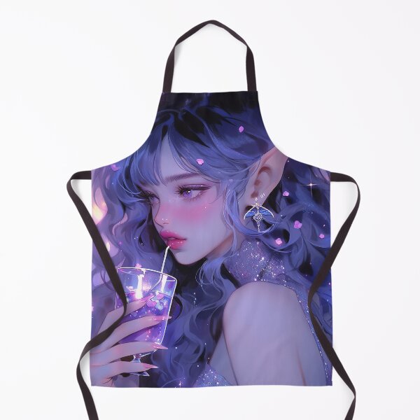 Item preview, Beautiful Purple Elven Anime Party Girl designed and sold by bubblegoth.