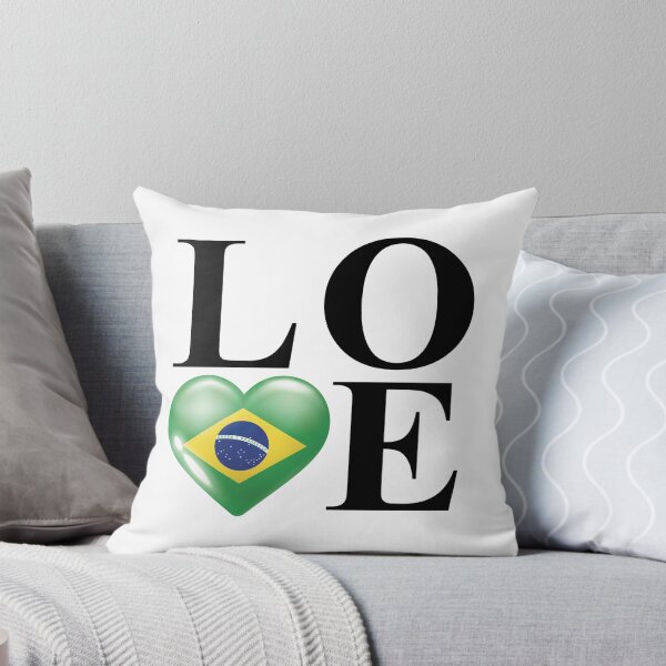 Item preview, I Love Brazil Heart Flag Design – Proud Brazilian Spirit & Travel Gift designed and sold by artworkathome.