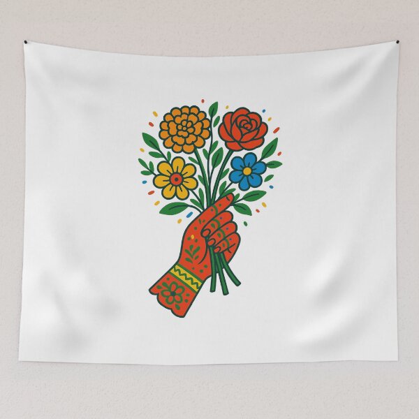 Item preview, Hand & Flowers designed and sold by NoRestDesigns.