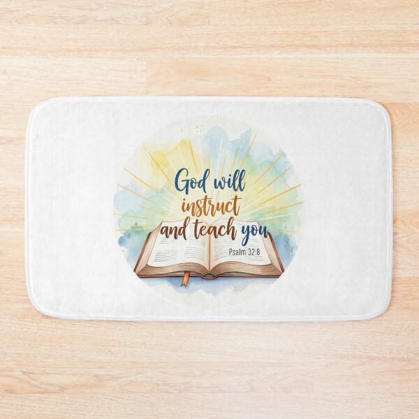 Item preview, God Will Instruct and Teach You - Open Bible designed and sold by alwaysadeal.