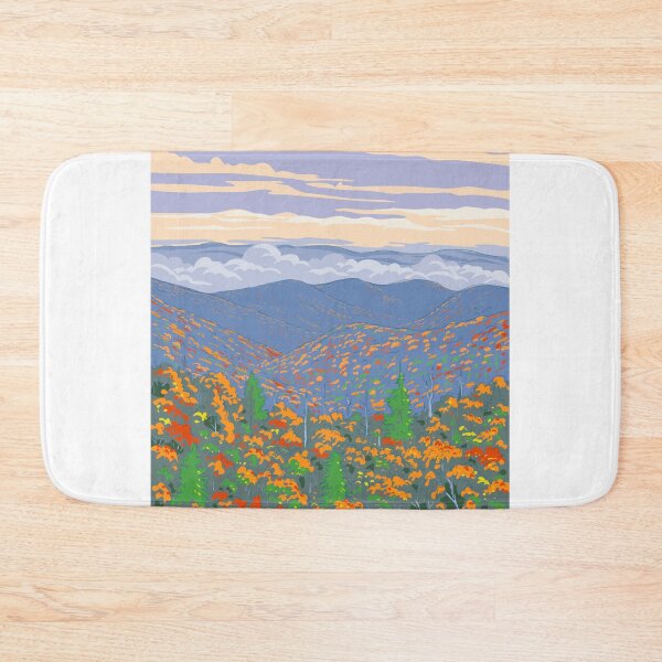 Item preview, Great Smoky Mountains National Park North Carolina Tennessee WPA Ukiyo-e Style designed and sold by retrovectors.